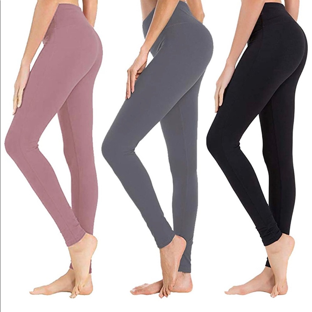 Light pink, super soft, high waisted leggings